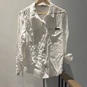 Calvin Klein Jeans Classic White Button-Down Shirt